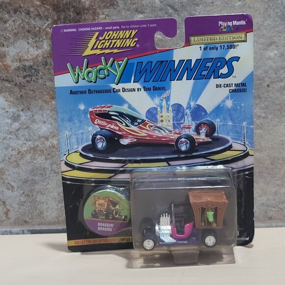Johnny Lightning  Wacky Winners Draggin Dragon Car Die Cast Tom Daniel 1996 - Picture 1 of 10